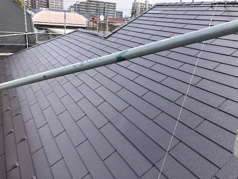 東京都調布市の遮熱塗料による屋根塗装施工事例
