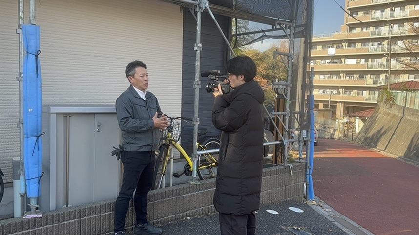 ヤネカベがフジテレビ『サン!シャイン』に取材を受けました。